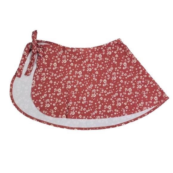 ANDIE Swim Sarong Sz M Floral Rose Cottagecore Preppy Boho Chick Romantic NWT - Picture 7 of 12